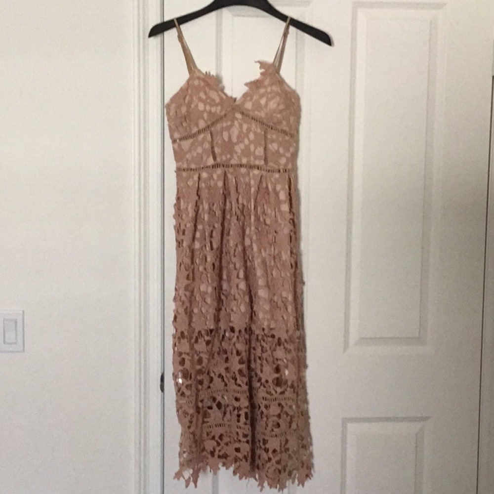 Beautiful showpo lace flare midi dress
